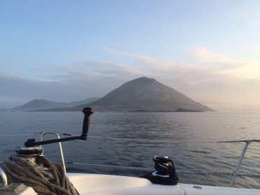 Segeltag auf einem Segelboot von Sada