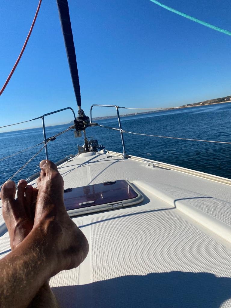 Día soleado en la Isla de Tabarca