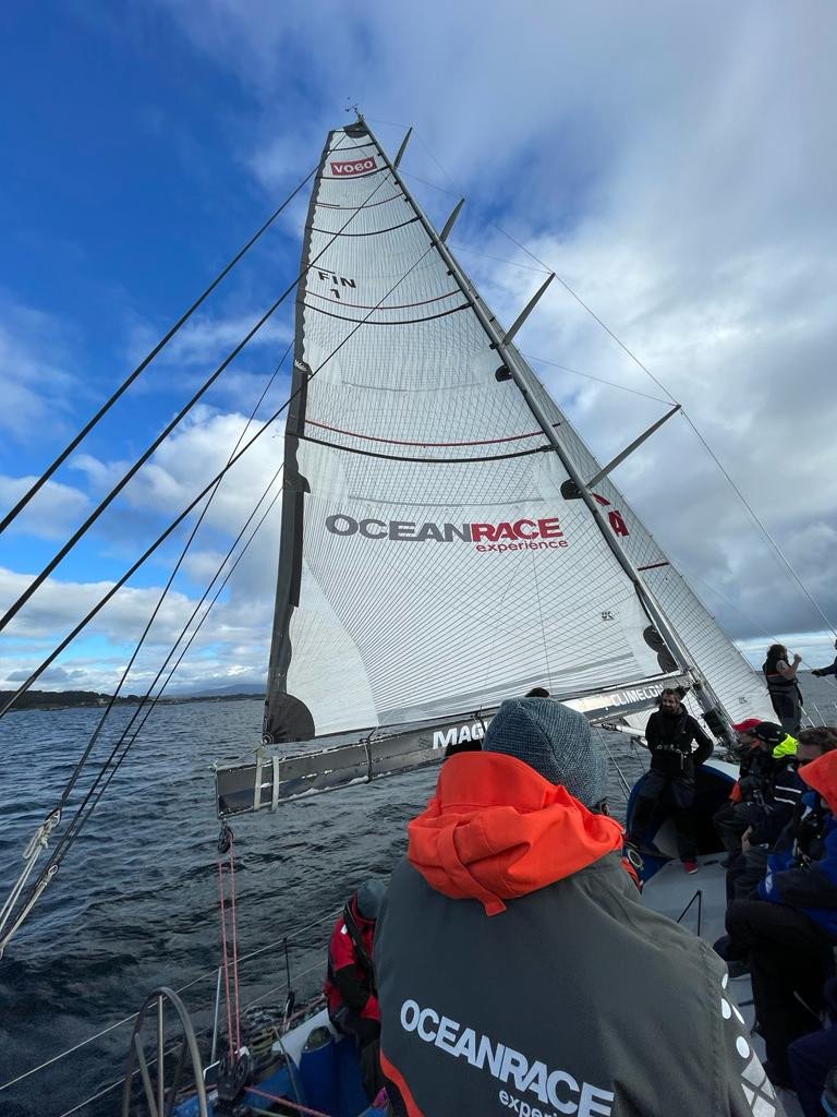 Barche della Regata Rías Baixas in mare