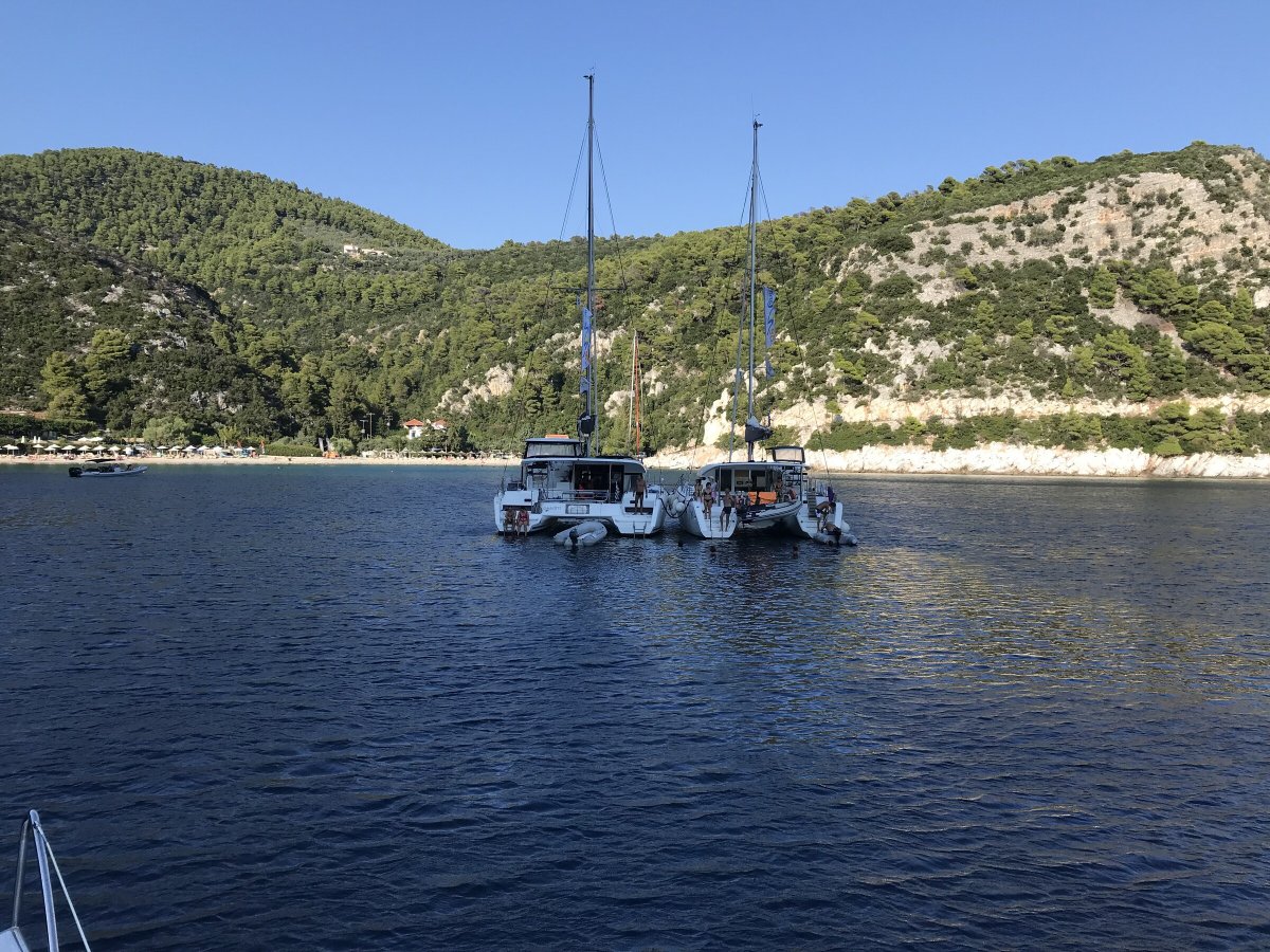 Ammirando il panorama delle isole Sporadi