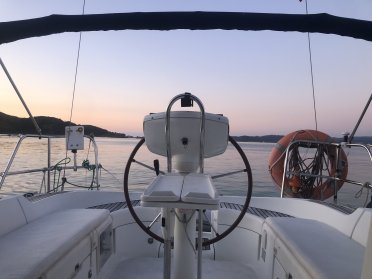 Sailing along the Ria de Vigo