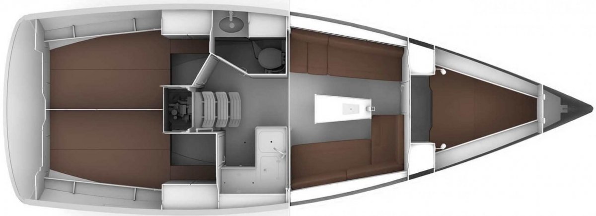 Sailboat - Bavaria Yachts - 3 cabins