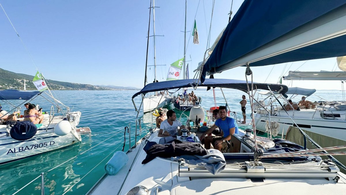 Vista del Mar Adriático desde el Barco