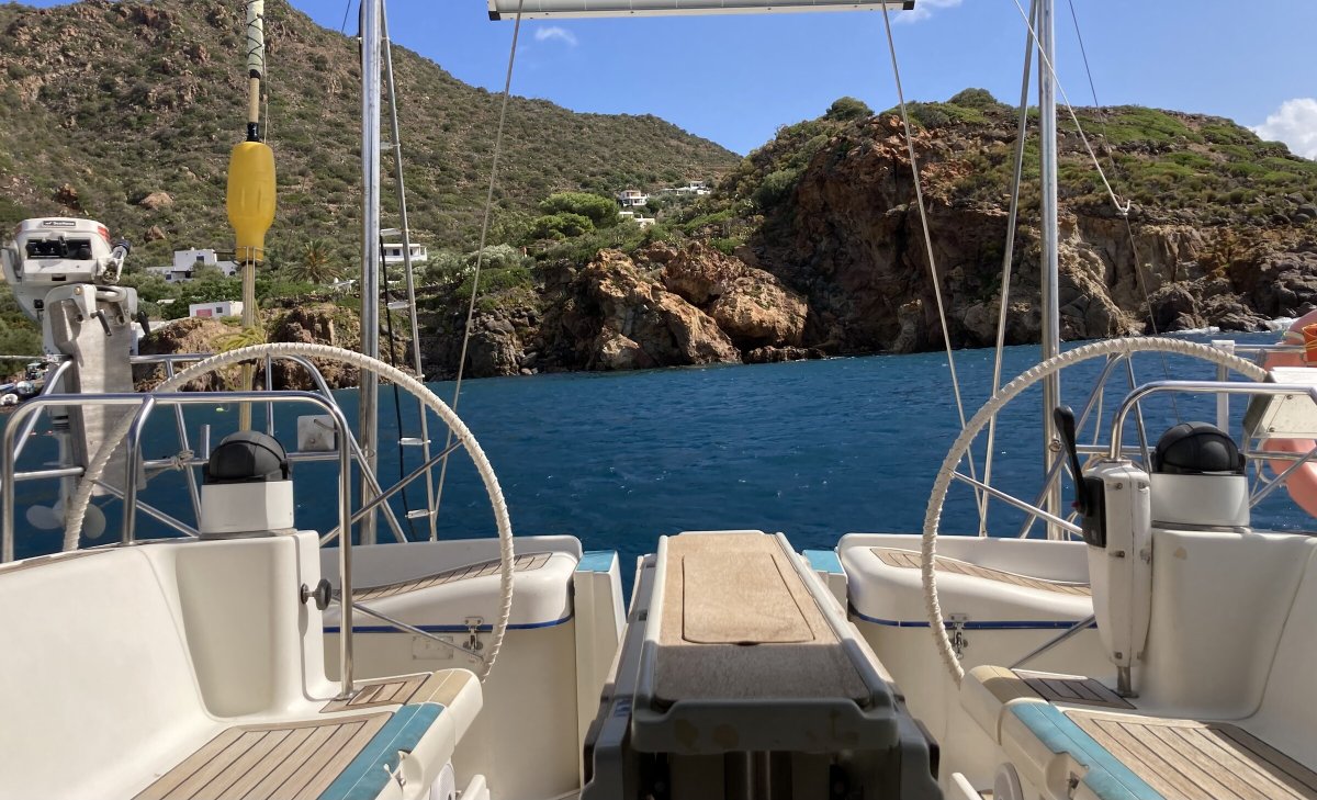 Boote im Mittelmeer: Ibiza und Formentera.