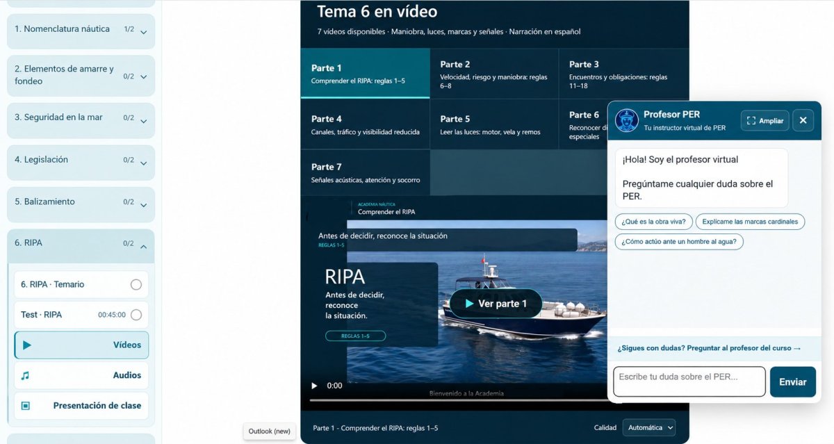 Aprende a navegar en línea con nuestro curso PER.
