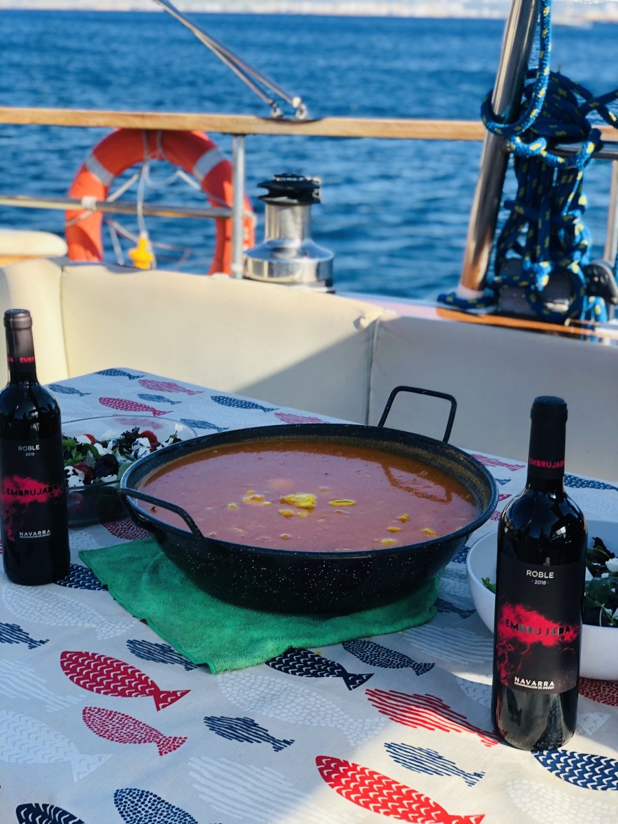 Sunset with views of the sea and Mallorca's coastline