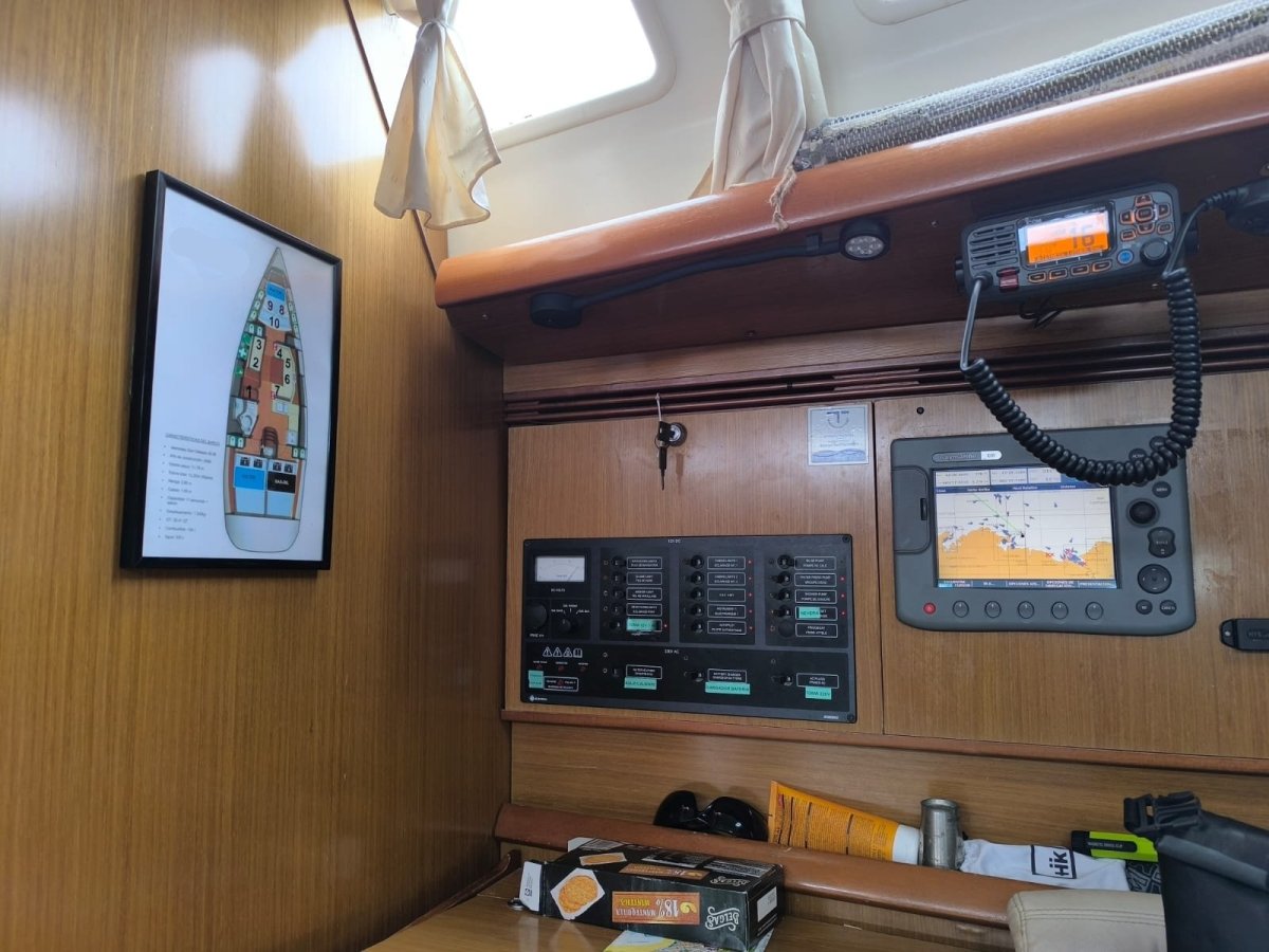 Navigationsschulungsteam auf dem Meer