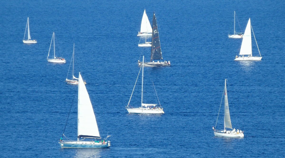 Sailboat navigation during the solar eclipse