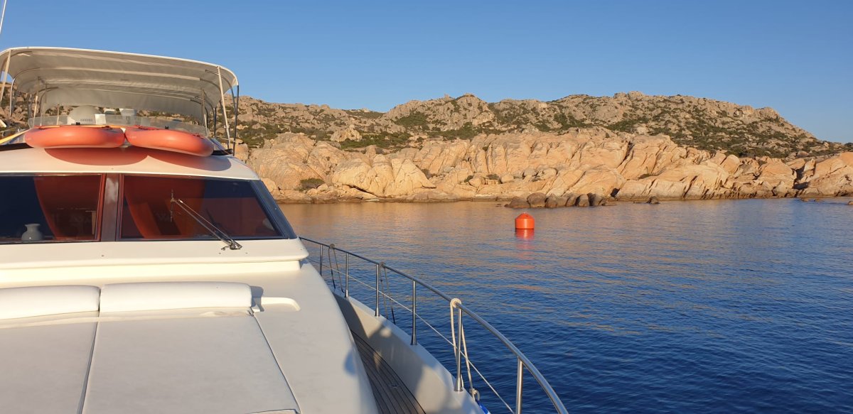 Clear water beach in La Maddalena archipelago