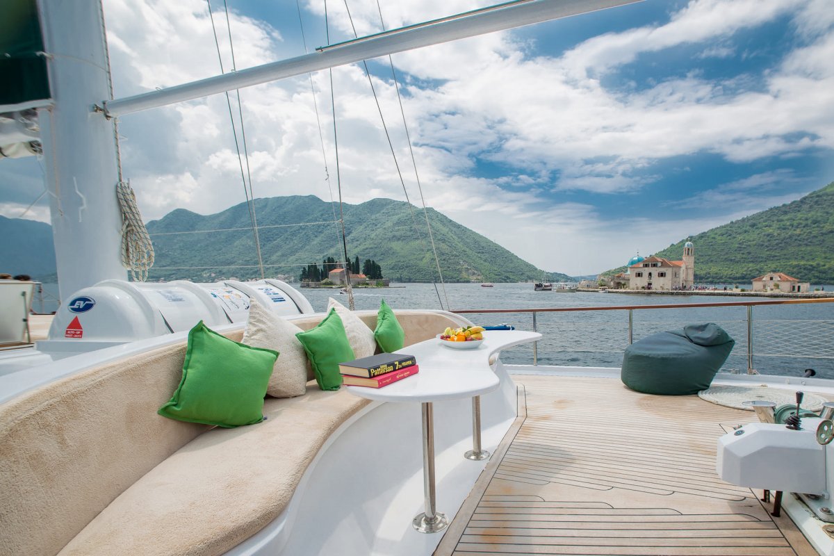 Cruises along Montenegro's mountainous and rocky coastline
