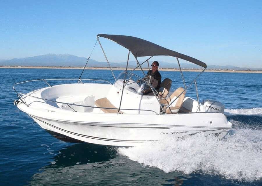 Navigation boat in Costa Brava