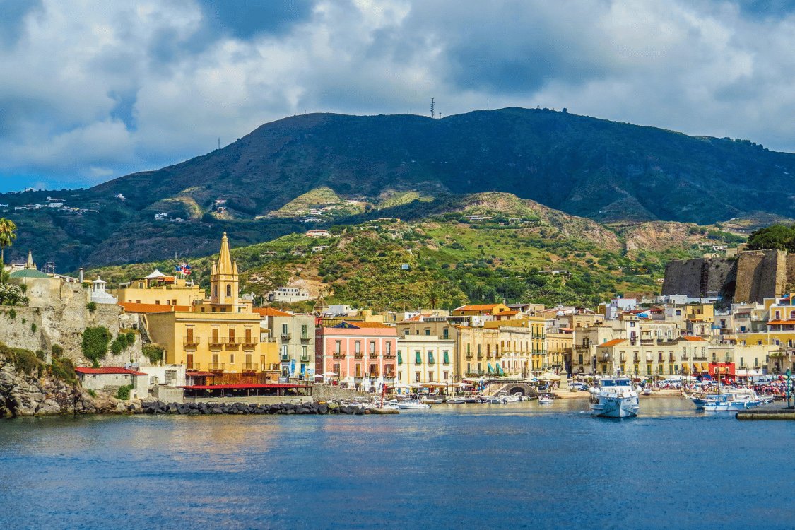 Sailing in the Aeolian Islands on a catamaran with hostess