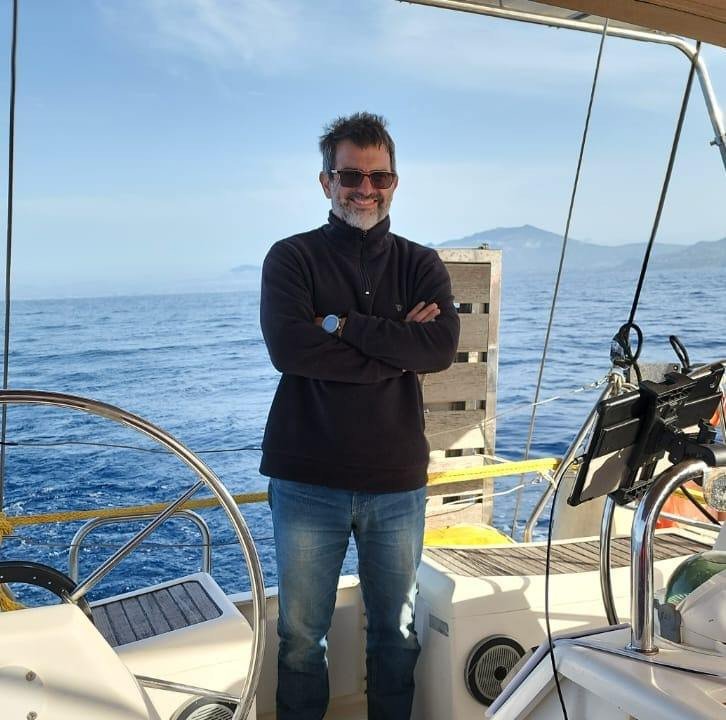 Navigationskurs an der Mittelmeerküste.