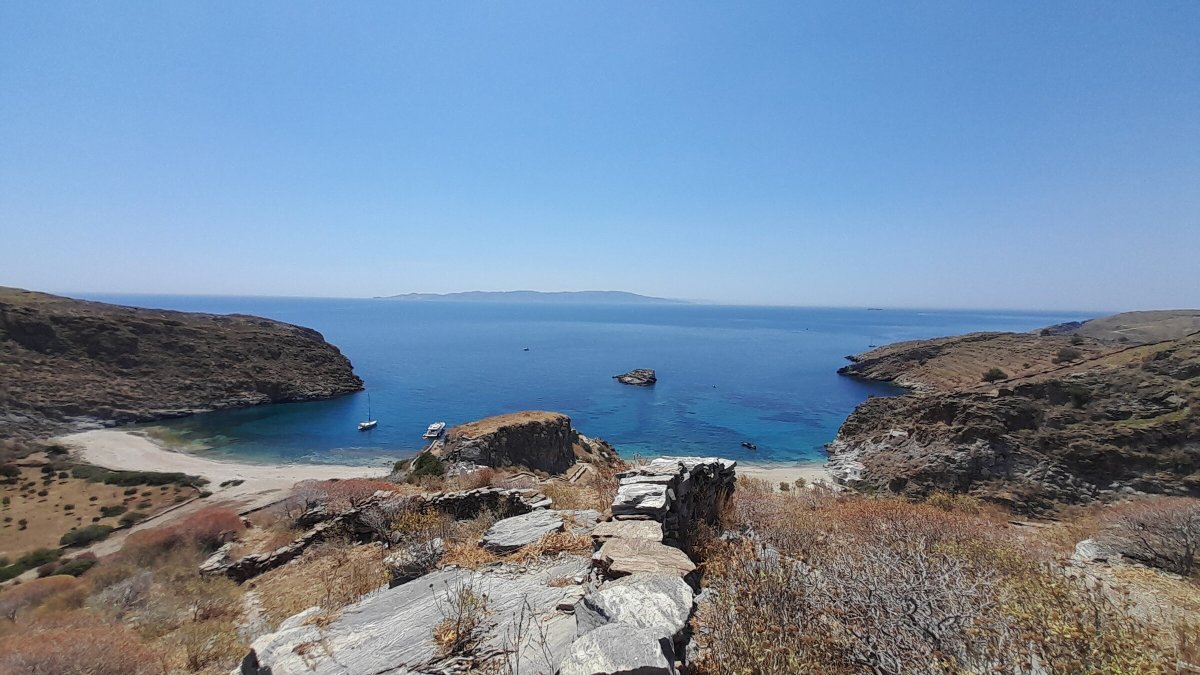 Viaje en barco a las Cícladas con parada en el templo de Poseidon