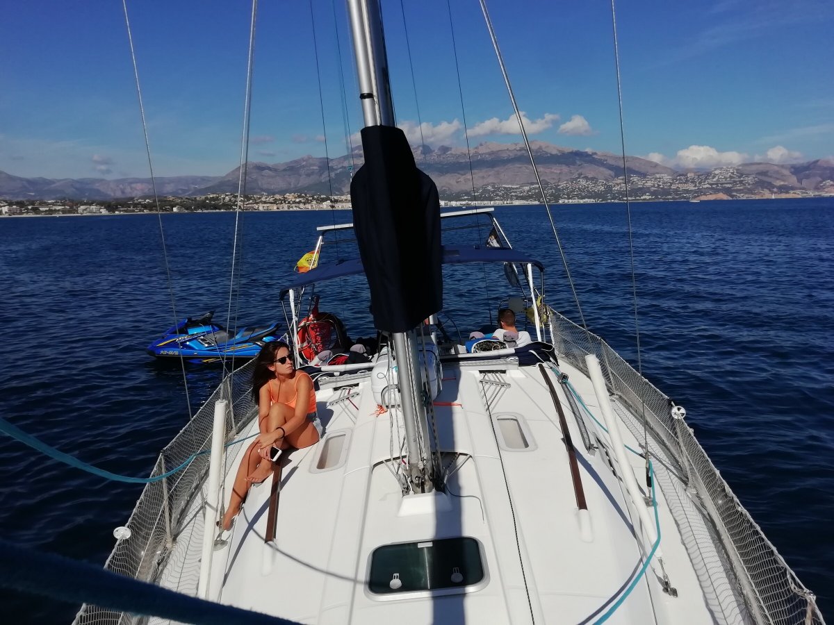 Sailing with Mediterranean Sea views