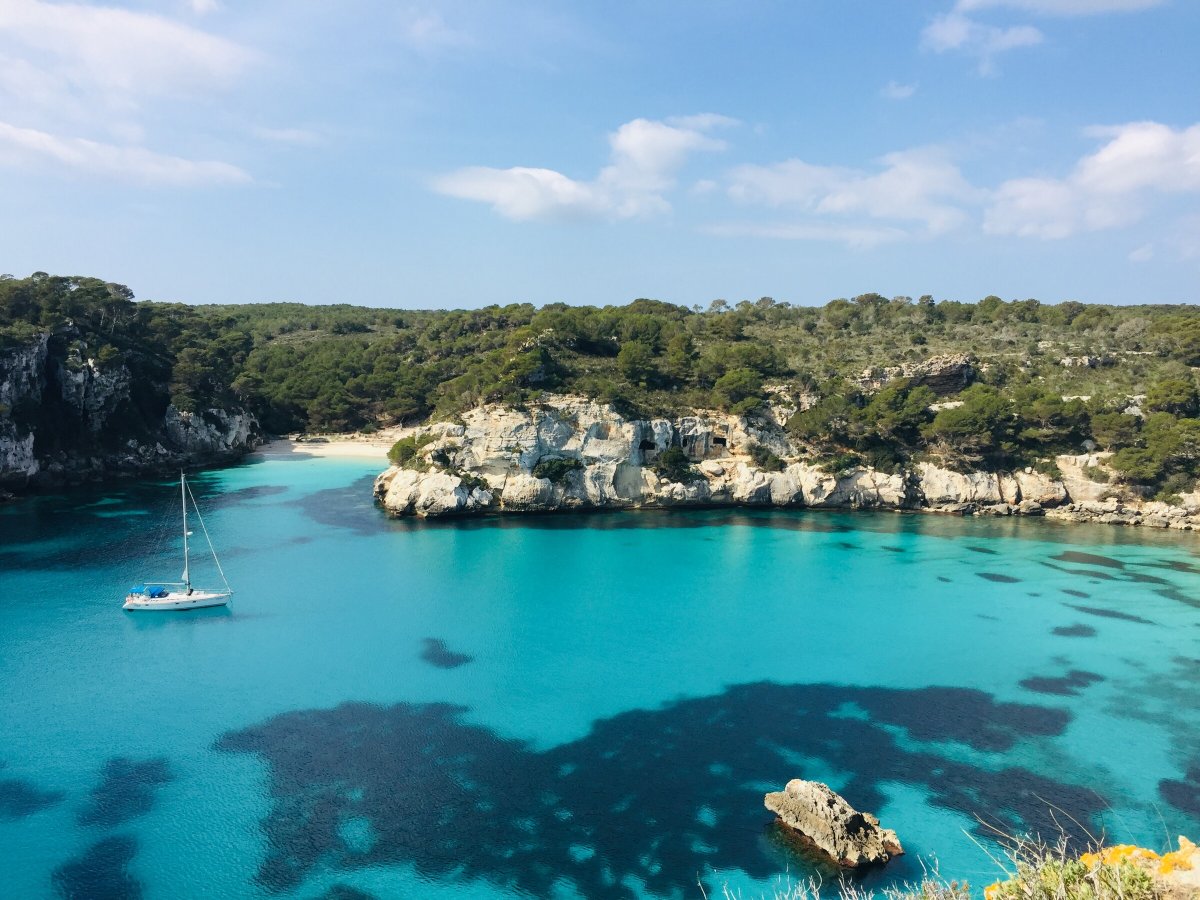 Enjoy panoramic views of the coast during the crossing