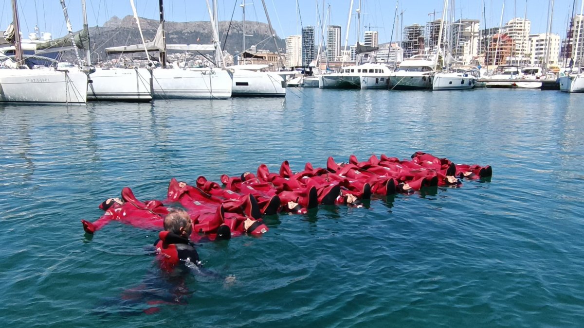 Navigation boat with instructors during STCW course