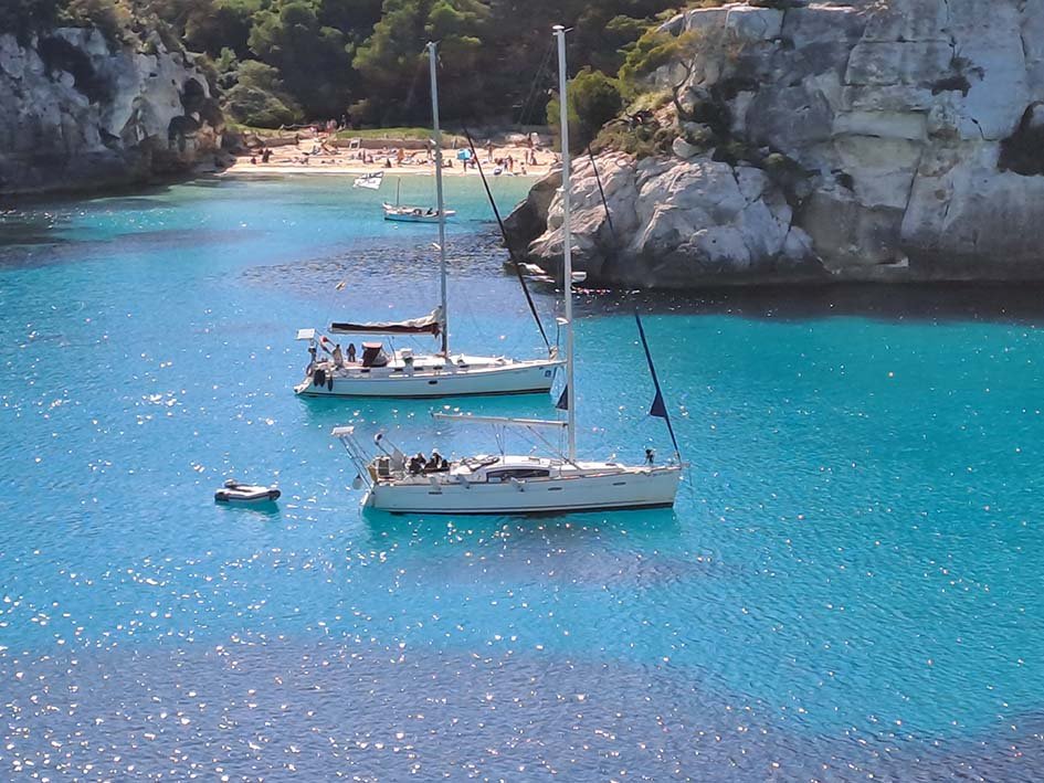Regatta between Barcelona and Mallorca in the Bay of Pollença