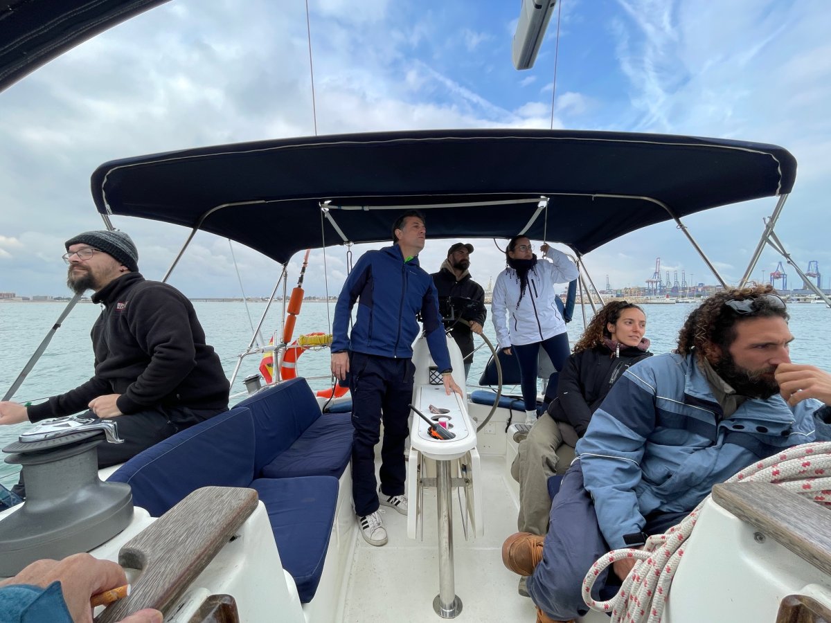 Navigationskurs nach Ibiza von Valencia mit Boot