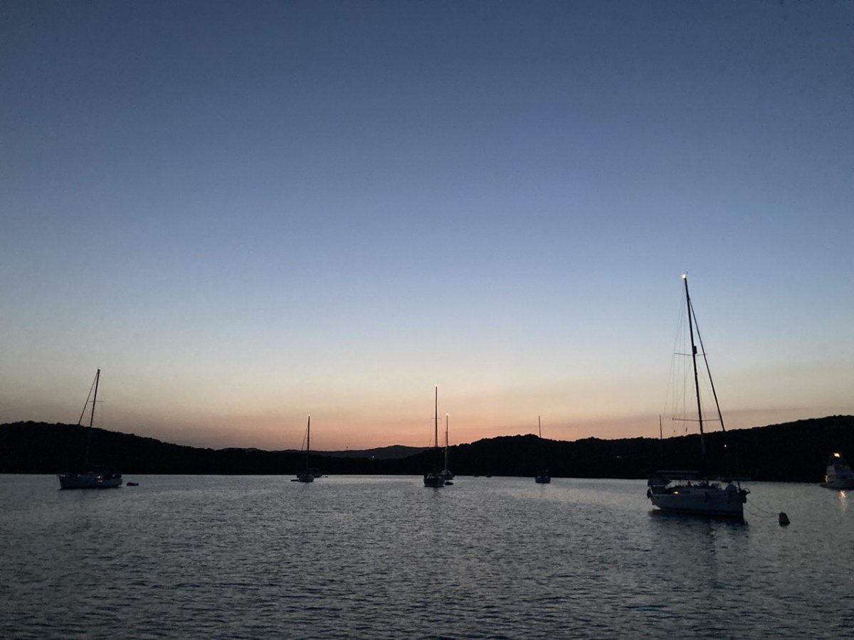 After a day of sailing