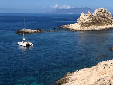 North Aegean islands on my catamaran