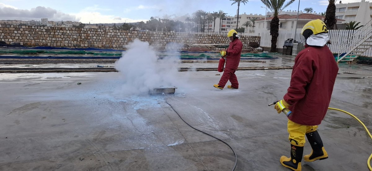 Boat and vessel fire fighting course