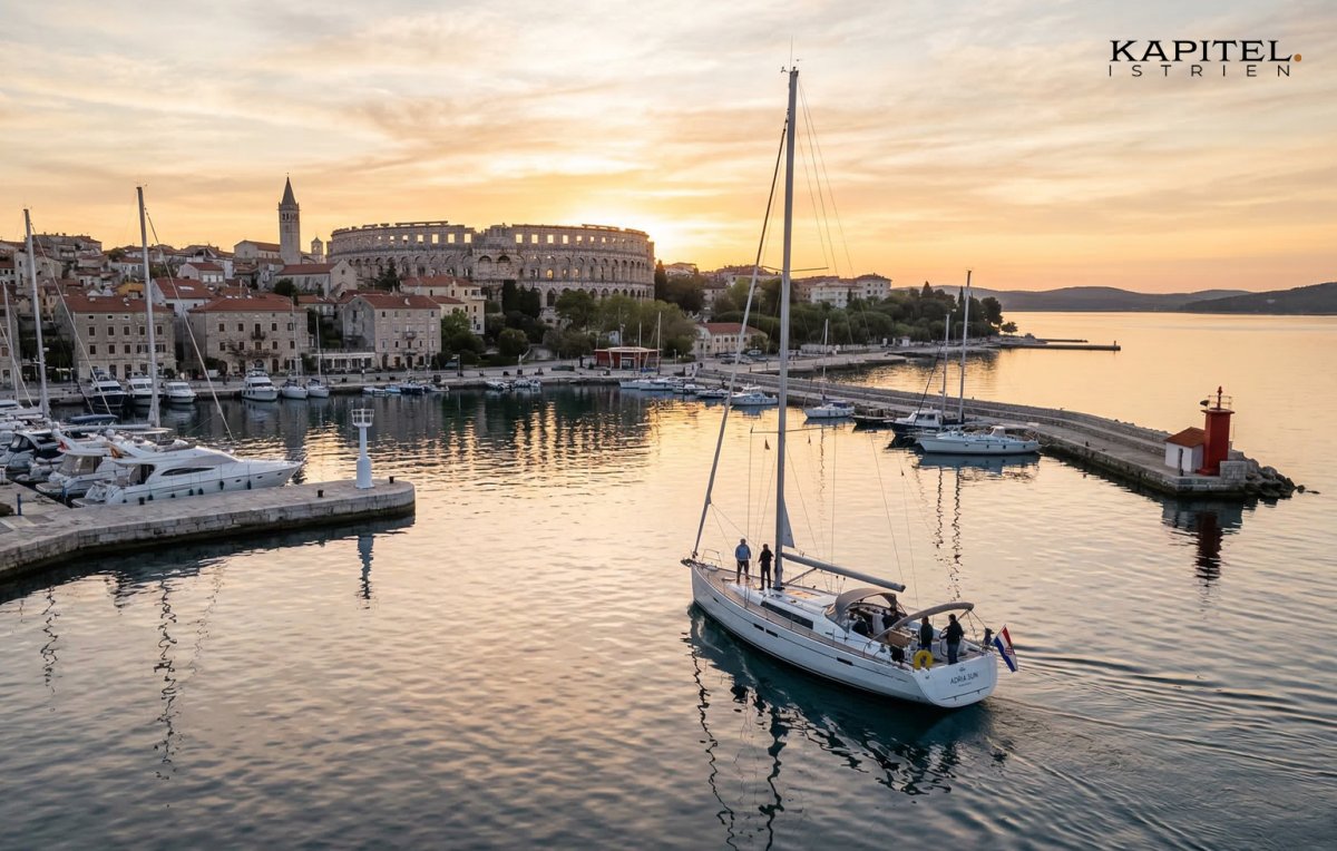 Luxuriöse Bootstour entlang der Küste von Istrien