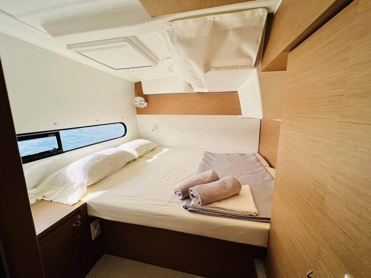 Enjoy a catamaran cruise in the Mediterranean