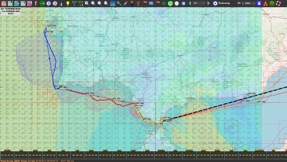 Barco de vela por el Atlántico: Lisboa a Bahía de Gibraltar