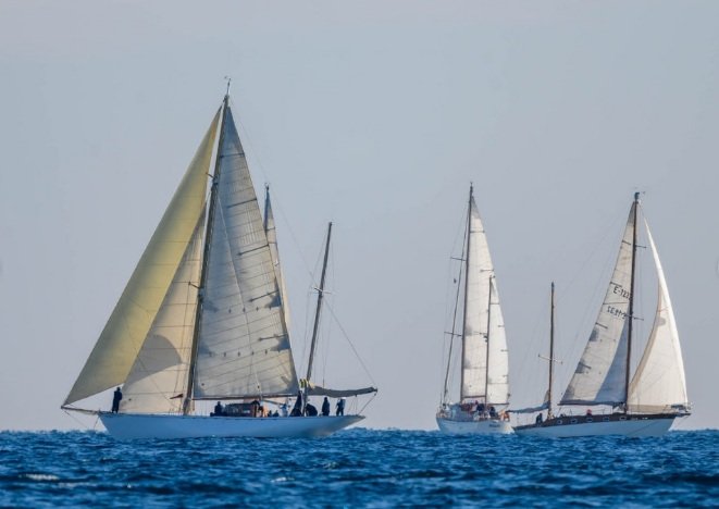 Classic sailing regatta in Barcelona