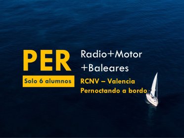 PER Motor + Radio + Balearen-Praxisausbildung ab Valencia