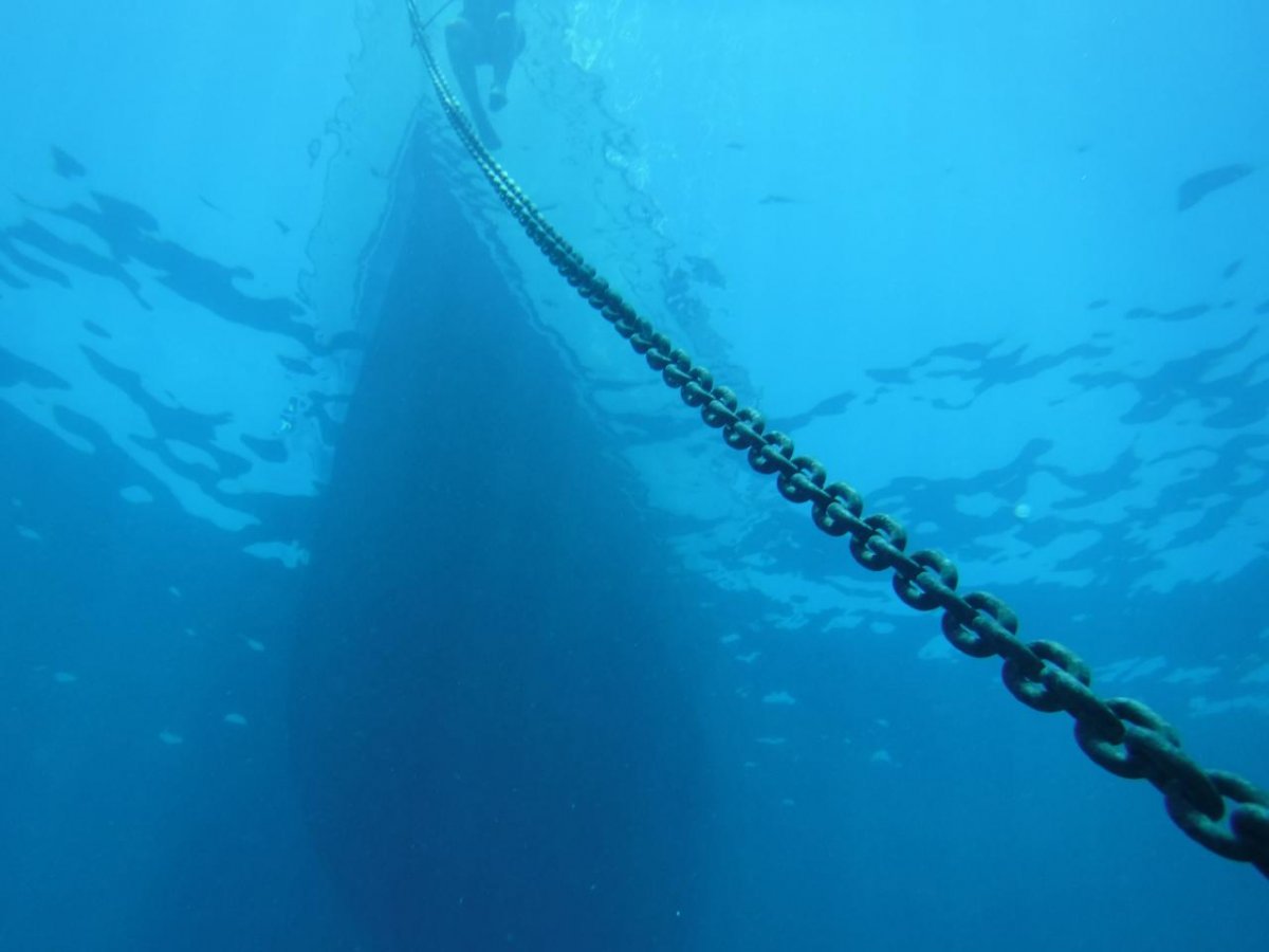 The sea path to Tabarca from Santa Pola