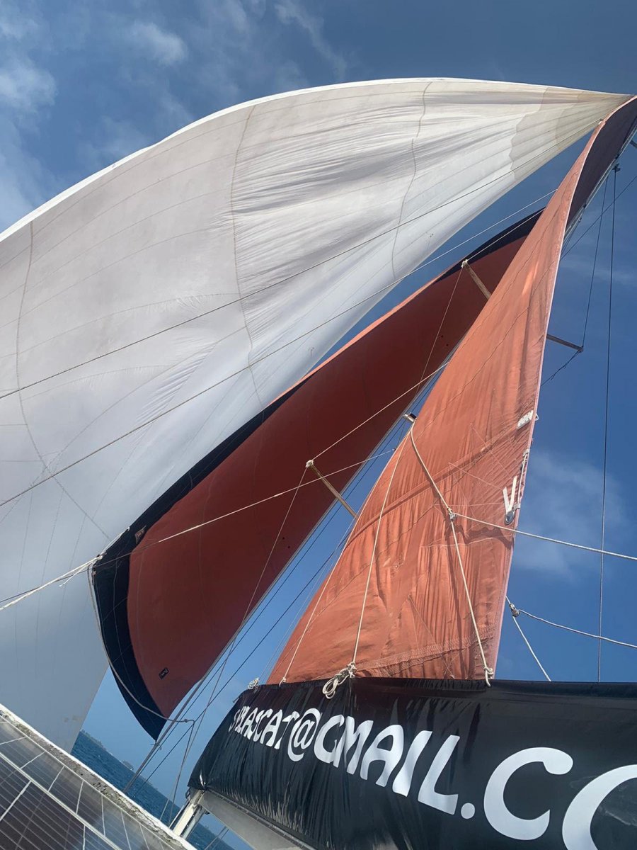 Vuela sobre las aguas del Caribe con un catamarán de 56 pies