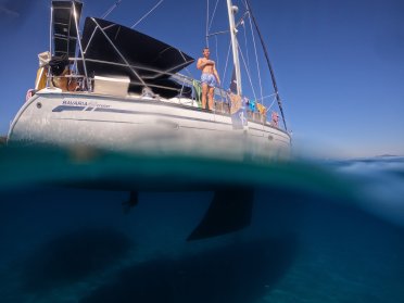 Family sailing in Croatia with children
