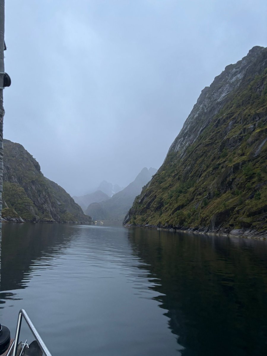Segeln Sie durch die borealen arktischen Fjorde auf einer aufregenden Durchquerung durch Norwegen
