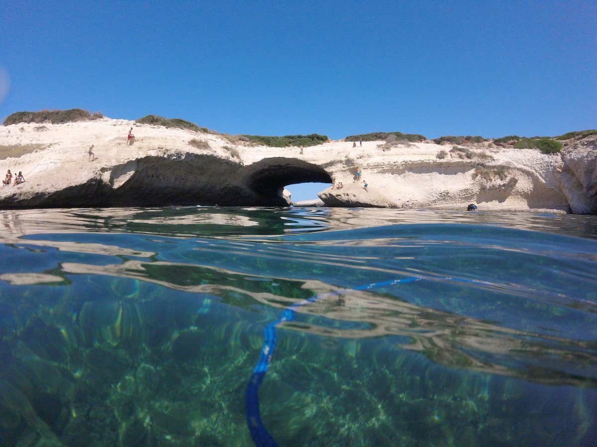 Sailing in the blue waters of Sardinia.