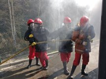 Corso avanzato di lotta contro gli incendi a Barcellona