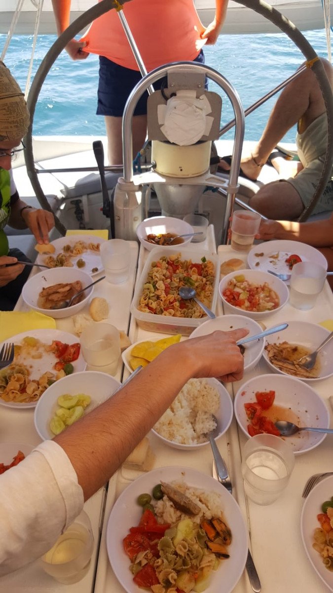 Erkundung der Küstenlandschaft des Algarve an Bord eines Segelboots