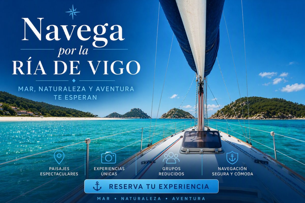 Excursión en velero en la ría de Vigo