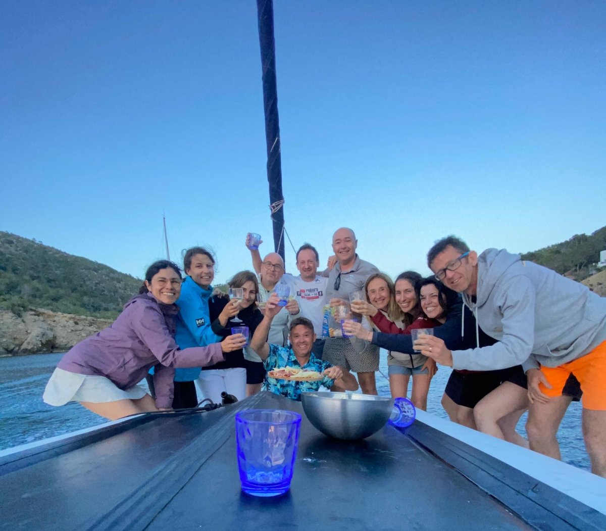 Barcos de vela en viaje desde Castellón a Ibiza