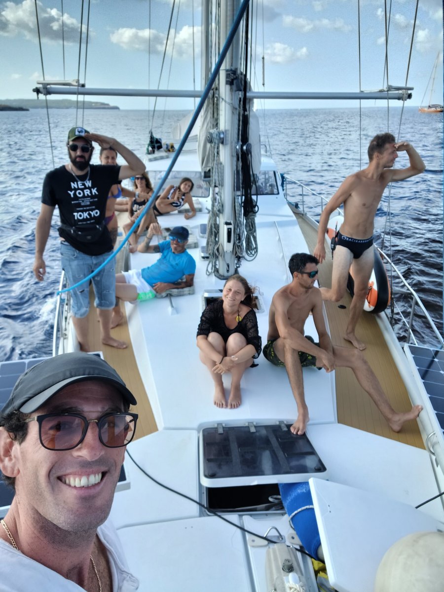 Tour boats sailing in the Mediterranean