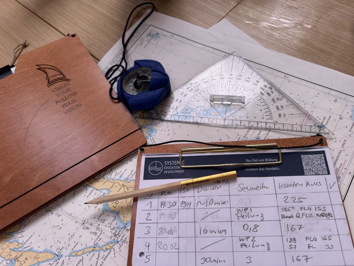 High-sea adventure with navigation training.