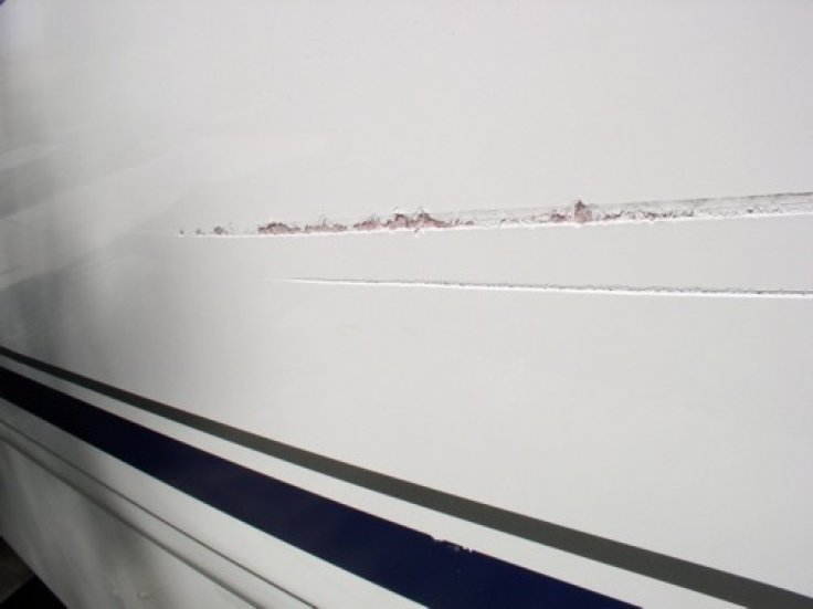 Beschädigter Schiffsrumpf