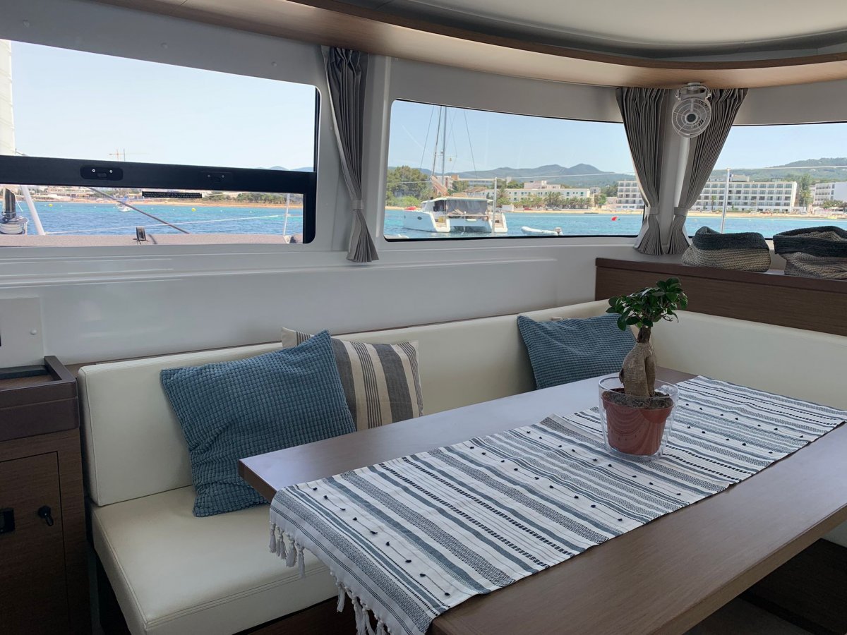 Explore Ibiza's beaches and coves from our Lagoon 46 catamaran
