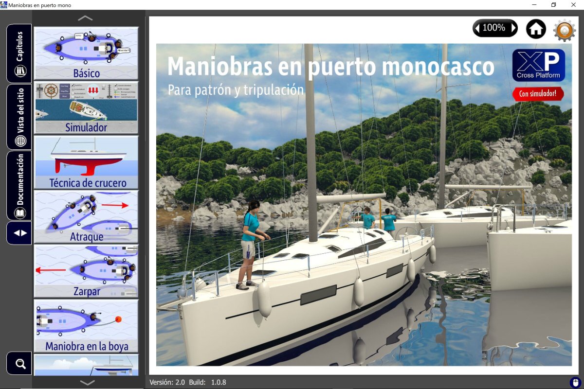 Boats in motion during a navigation course in Huelva