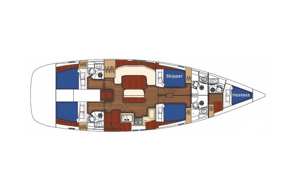 Sailboat - Bénéteau - 5 baths