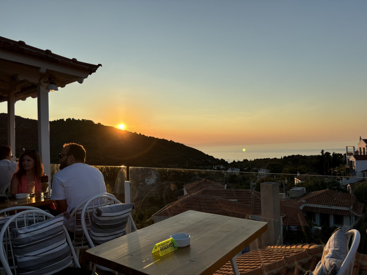Ammirando il panorama delle isole Sporadi