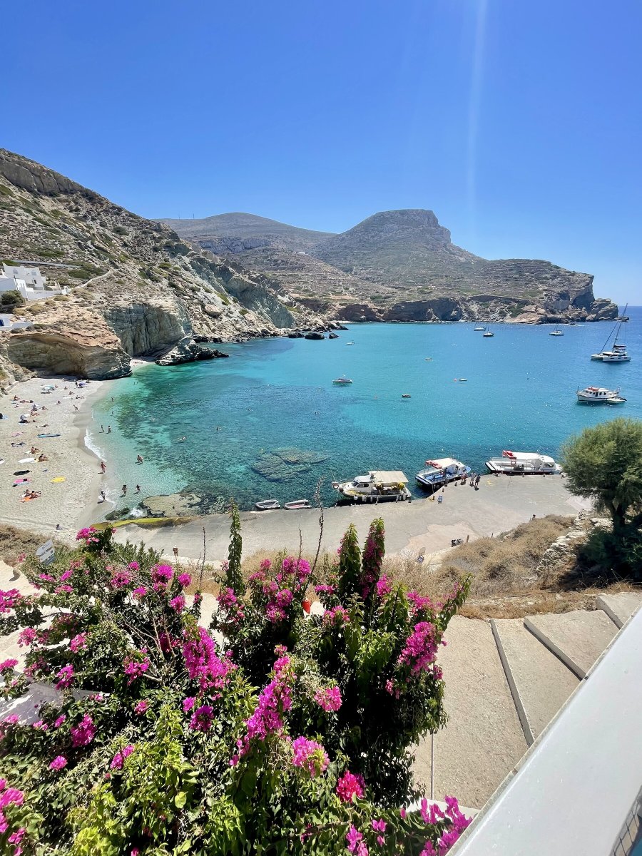 Sailing boat on the beautiful Greek islands