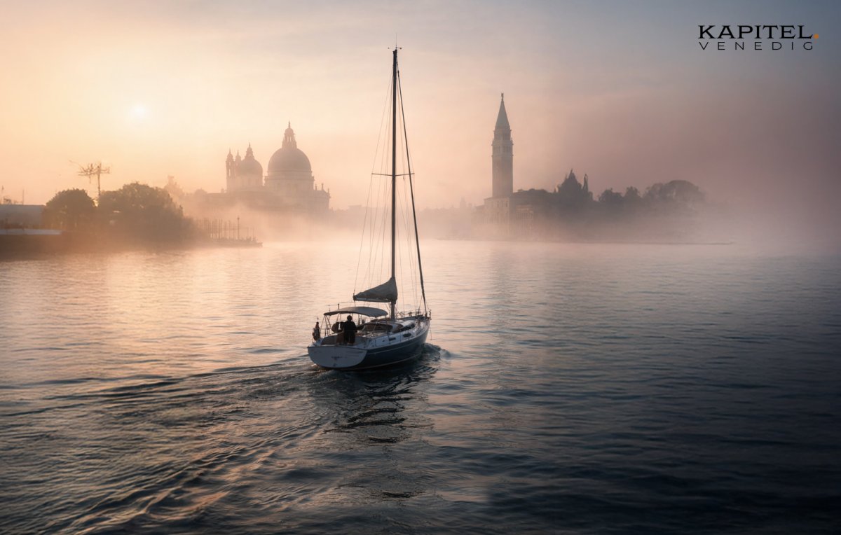 Boat sailing through the Venice canal, unique experience.