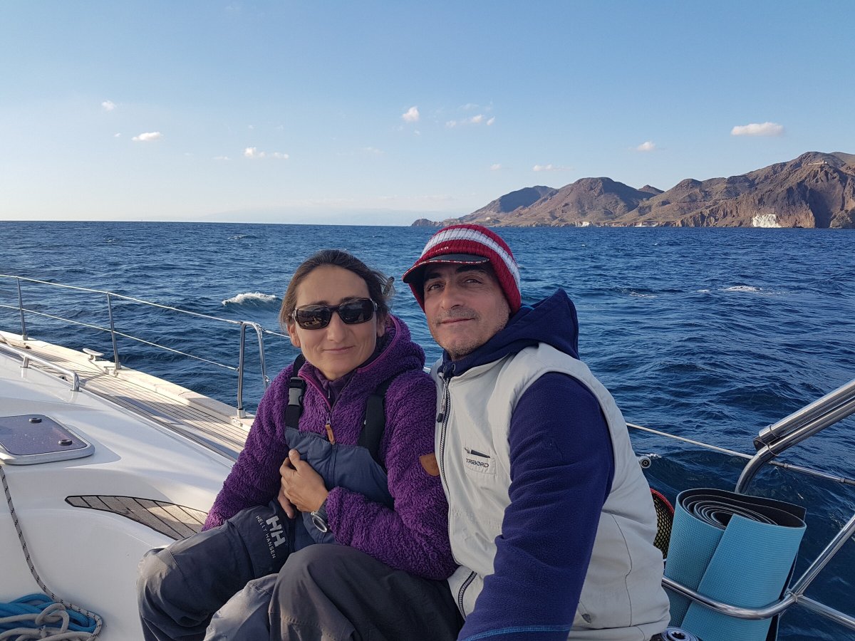 Barche a vela all'orizzonte